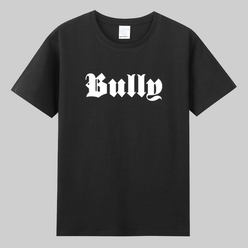 侃爷同款字母专辑BULLY嘻哈说唱印花短袖T恤男女夏季潮纯棉欧美