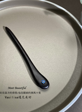 有12至18厘米可选黑檀木发簪发簪气质高级感簪子盘发简约丸子头