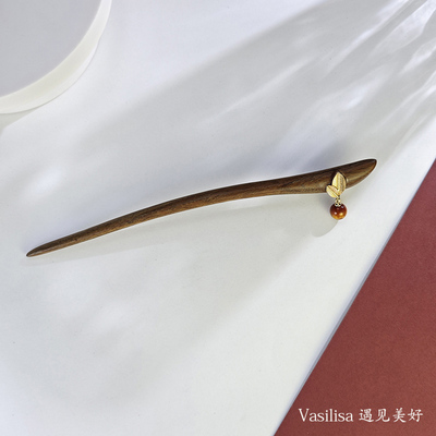 有12至18厘米可选 檀木发簪女日常盘发钗簪子中式高级感古风绿檀