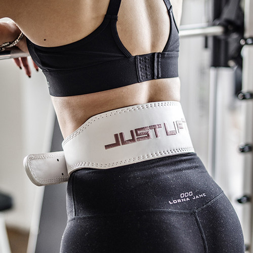 justlift.牛皮腰带女士硬拉深蹲