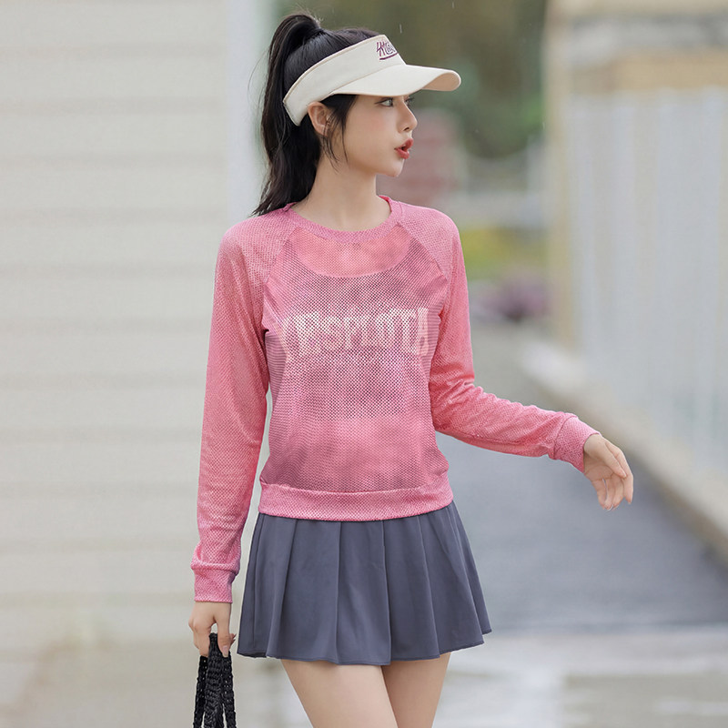 2026新款微胖大码泳衣女三件套外搭分体裙式小个子高腰遮肚显瘦