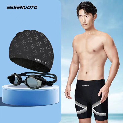 essenuoto男士防尴尬五分泳裤