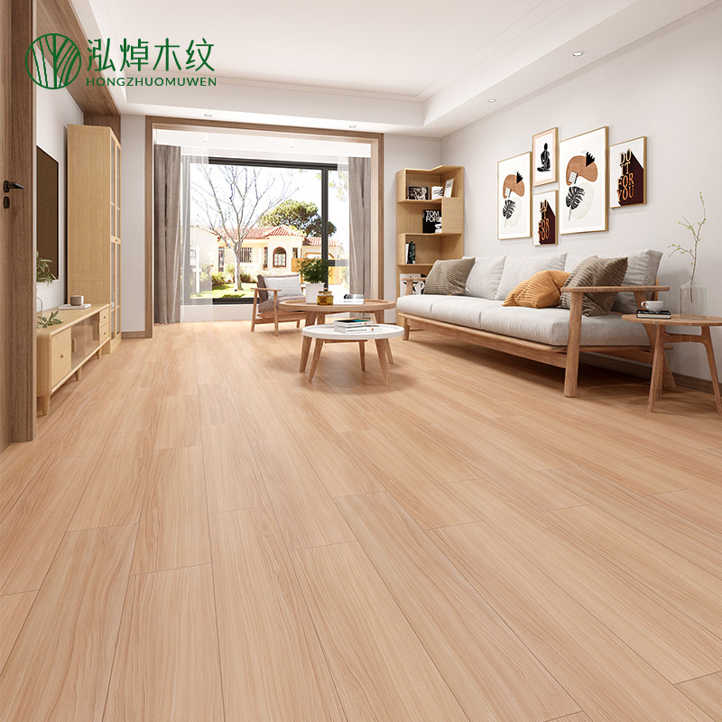 网红奶油风柔光肌肤釉木纹瓷砖仿实木200x1000客厅卧室地板砖