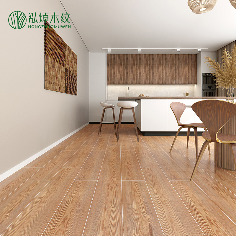 木纹砖北欧客厅卧室送货入户