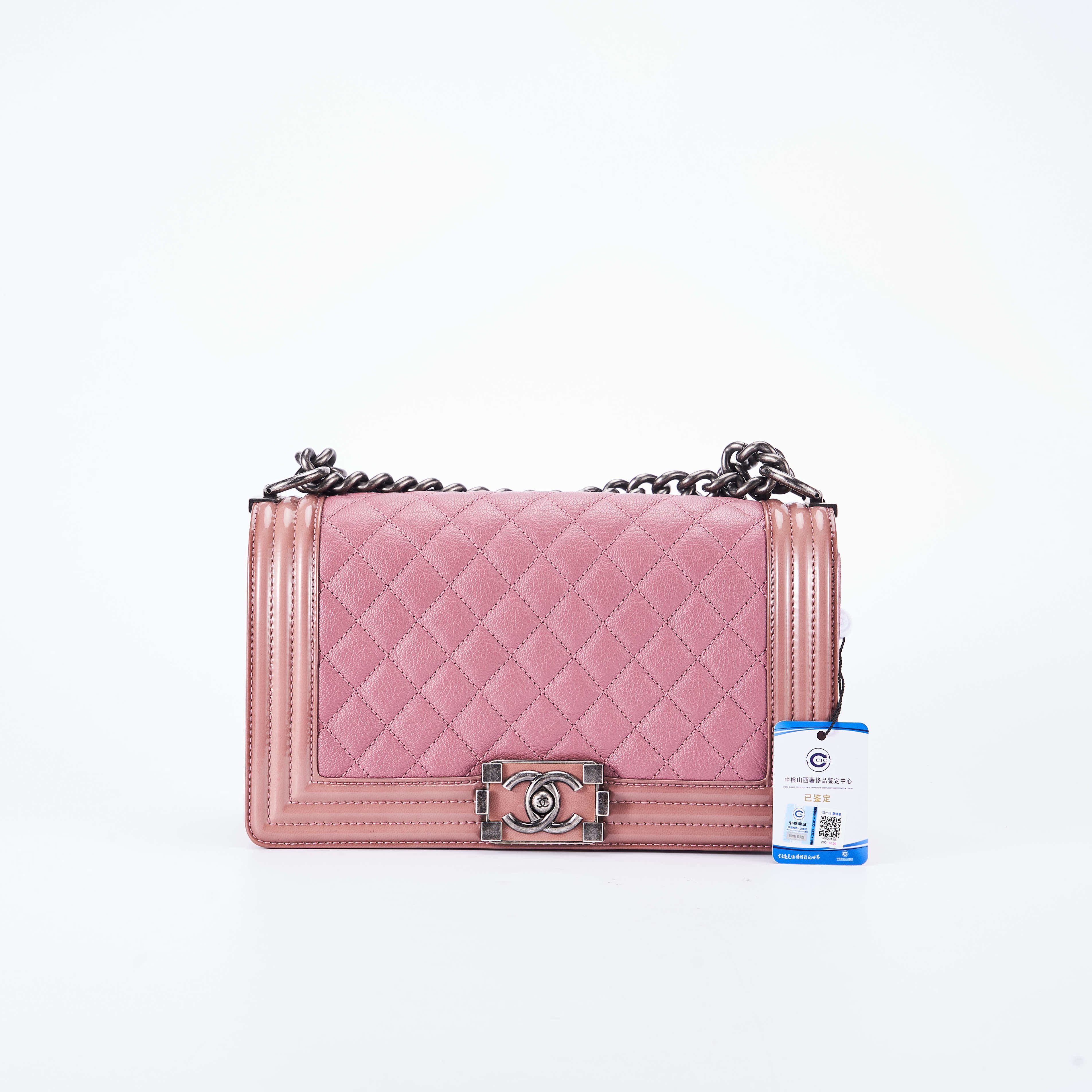 【95新】chanel/香奈儿 leboy中号 25*15*9 公价￥