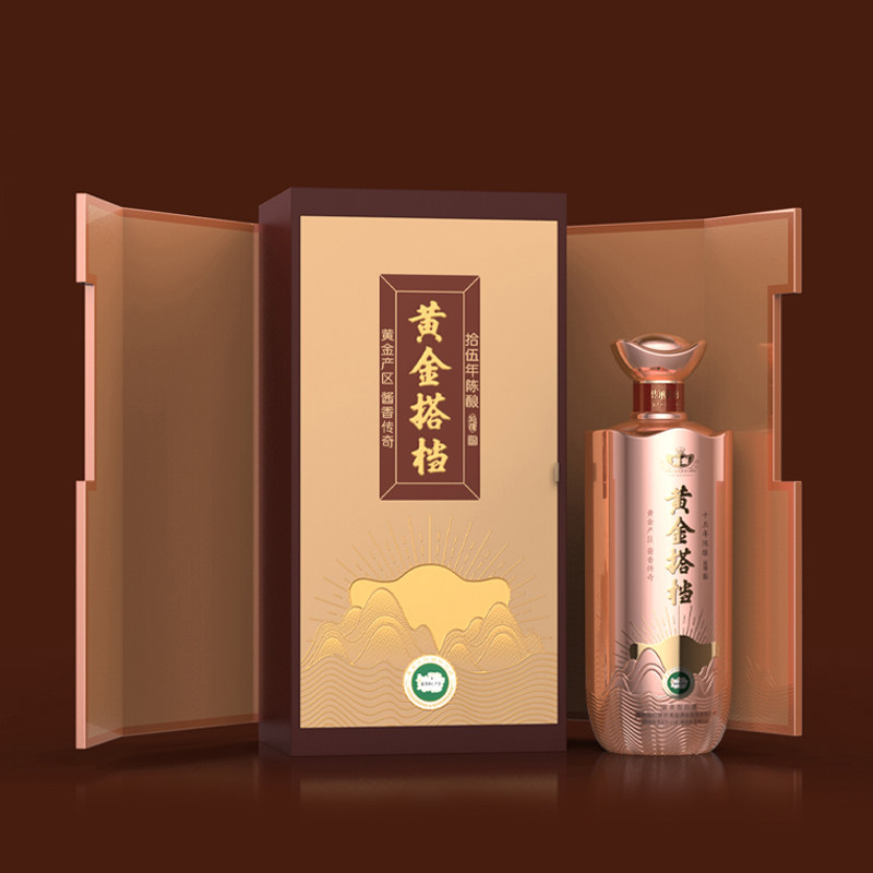 黄金酱酒搭档佳酿 53度酱香型白酒500ml一瓶