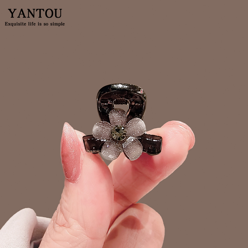 迷你花朵公主头发夹女浪漫甜美减龄边夹时尚侧边刘海夹碎发卡头饰