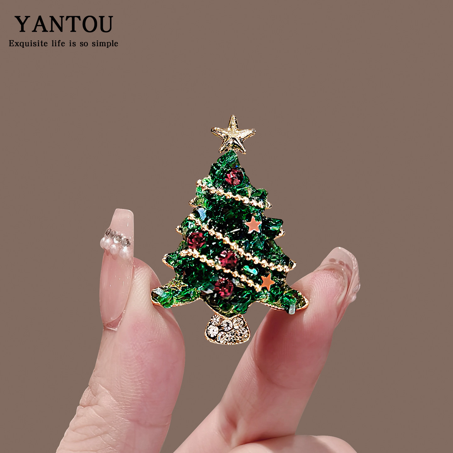 个性创意圣诞树胸针高档2025新款小众别针胸花衣服毛衣装饰品礼物