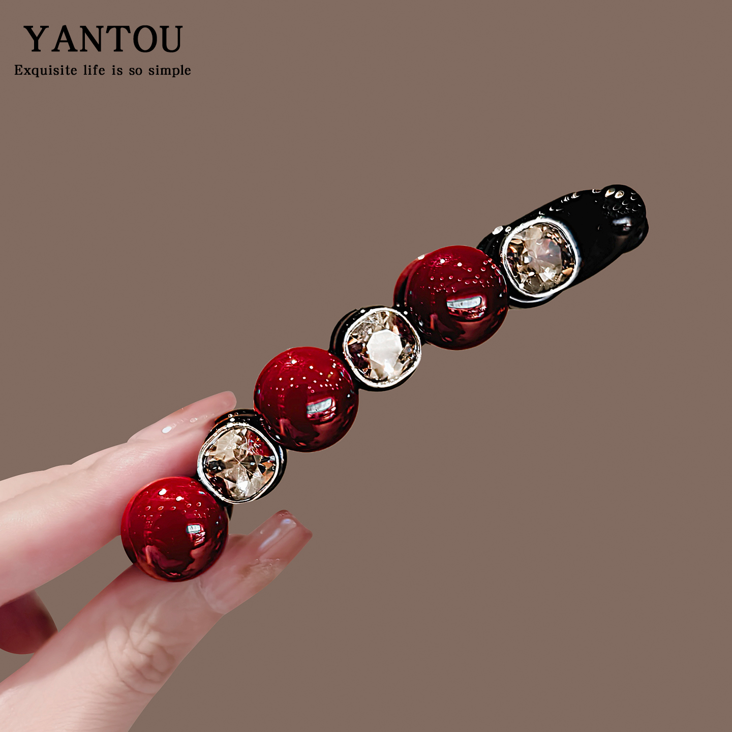 防滑扭夹大号马尾发夹发卡子头饰