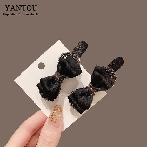 颜透边夹合金布艺日韩