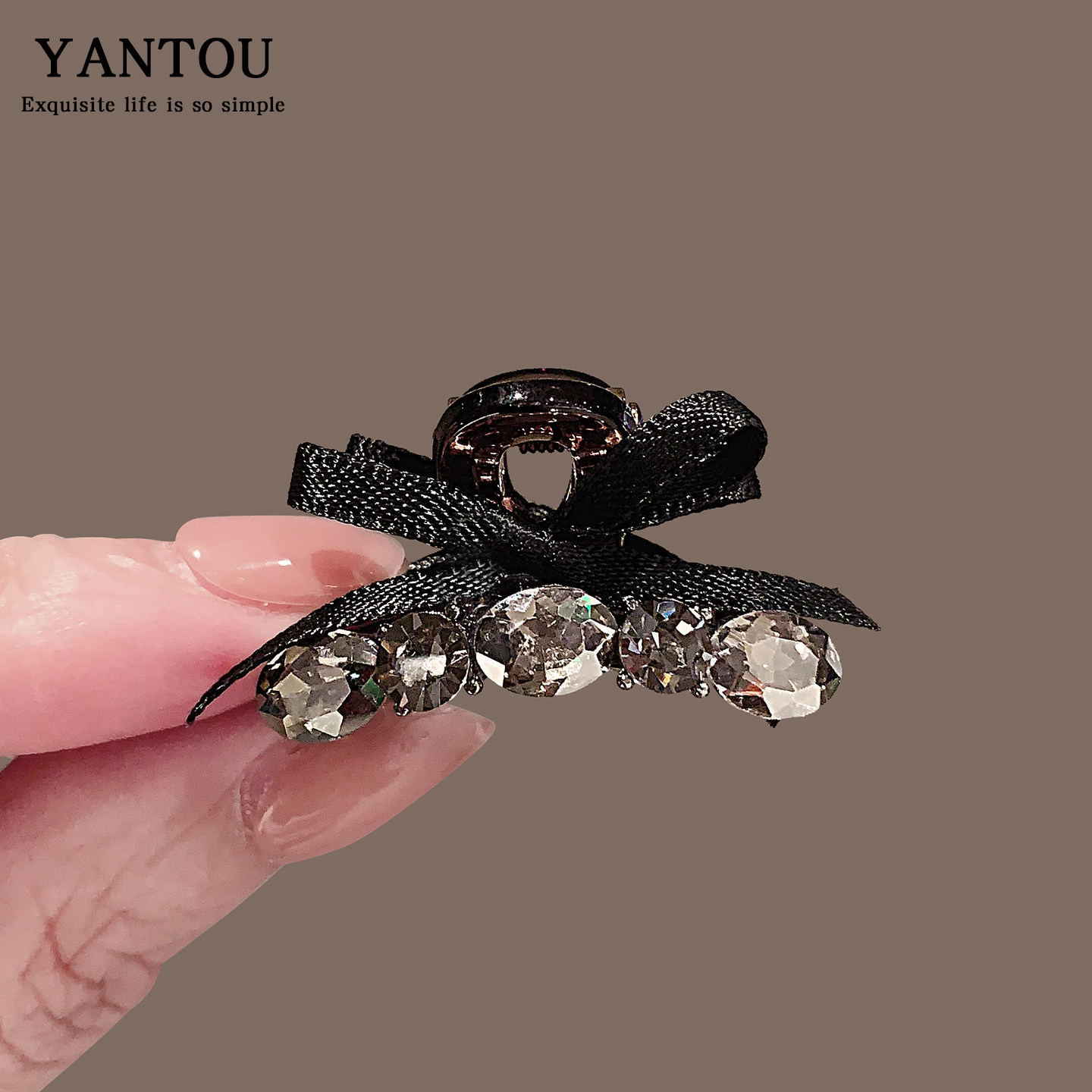 复古高级感双面蝴蝶结闪钻小抓夹超仙2026新刘海夹气质甜美侧边夹,饰品/流行首饰/时尚饰品新,发饰,淘宝优惠券,粉丝福利购,淘宝优惠卷