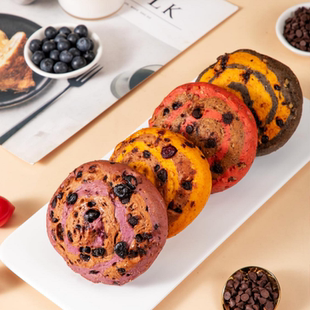 果香飘 黑巧克力布里欧 全麦面包手工轻卡轻脂健身代餐饱腹食品