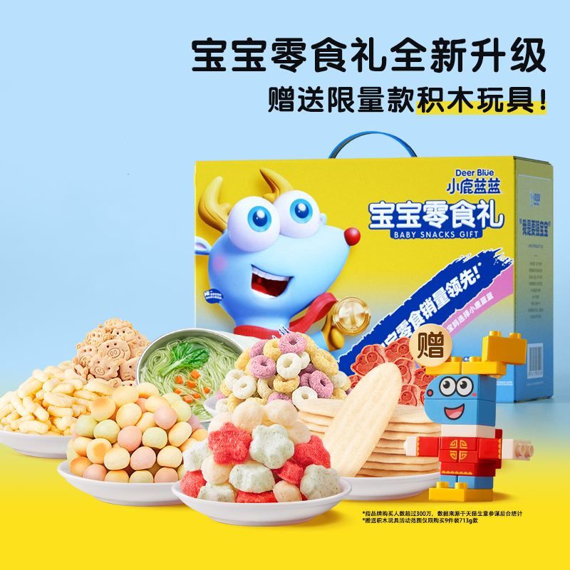 小鹿蓝蓝宝宝零食礼包多种零食辅食宝宝囤货送礼装儿童零食旗舰店怎么样,好用不?