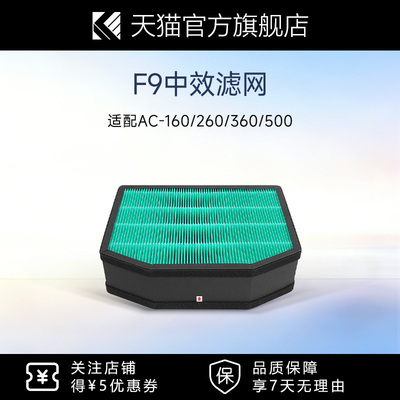 适配AirProce艾泊斯新风AC160/260/360/500中效F9滤网G4初效滤芯
