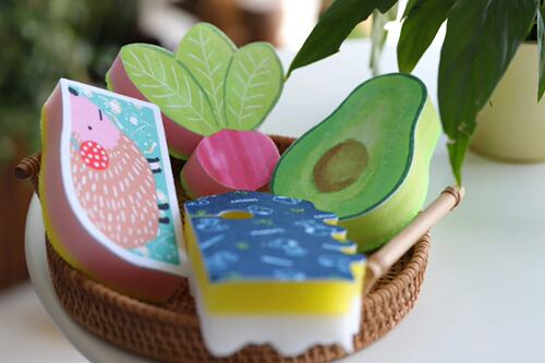 创意百洁布洗碗复古厨具出口日本