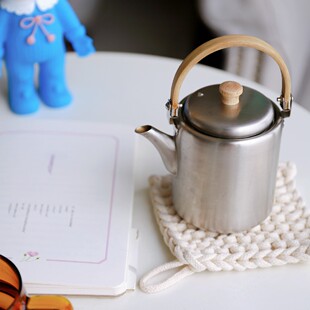 包邮Taste of time日本制相泽工房匠人手作不锈钢茶咖啡弦手壶