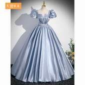 法式 钢琴演出服声乐艺考独唱演讲毕业主持小个子 晚礼服女2024新款