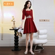 新娘结婚礼服裙女 红色回门平时可穿短款 小个子敬酒服2024夏季 新款