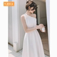 小晚礼服仙女party聚会气质宴会领证艺考连衣裙名媛白色平时可穿