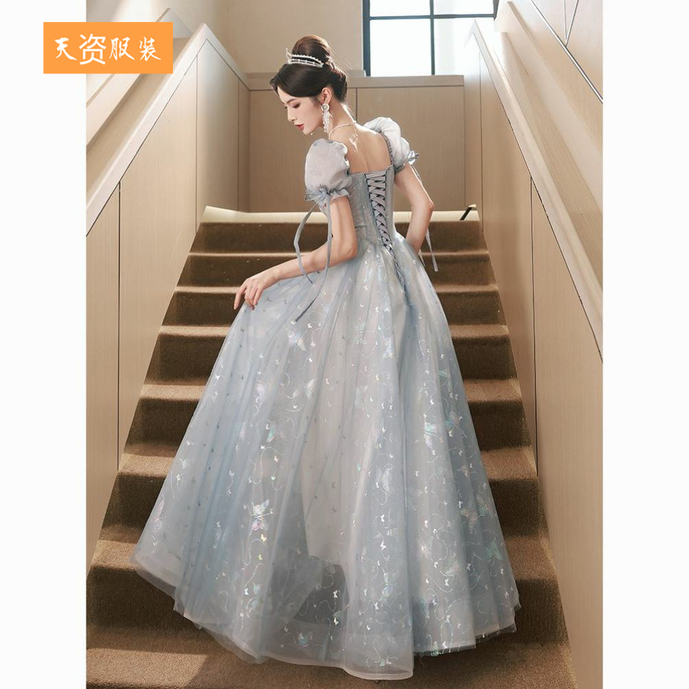 晚礼服女2024新款宴会轻奢小众气质高端高级感公主声乐艺考演出服