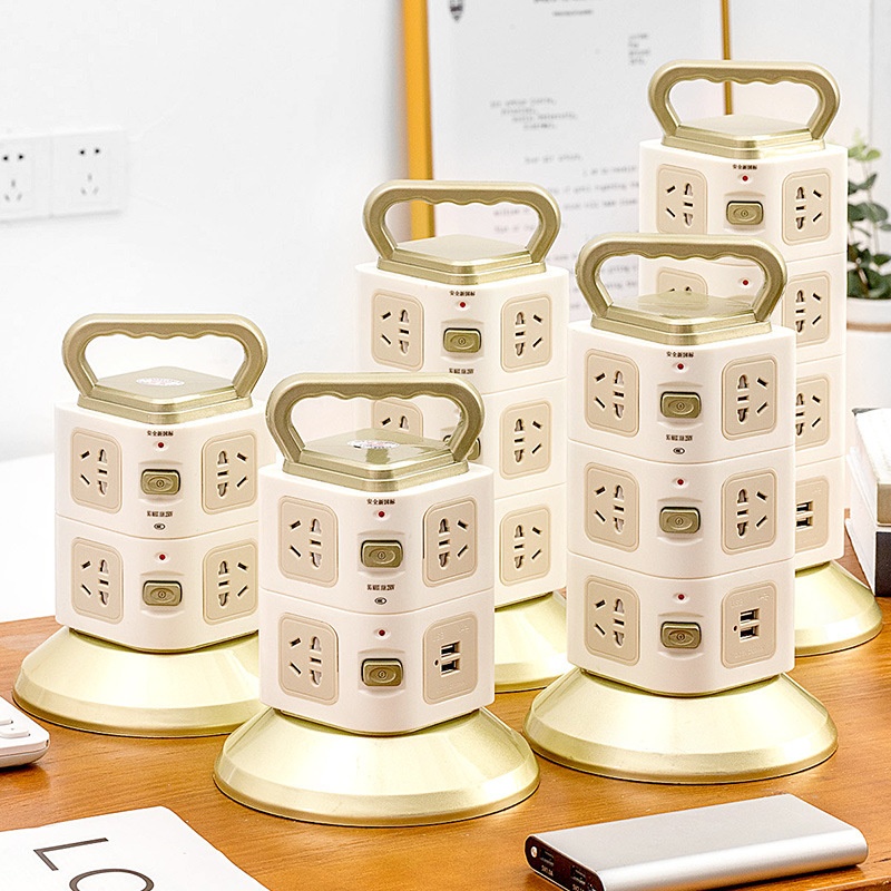 塔型立式插排带usb插排排插多功能插线板智能多孔接线板