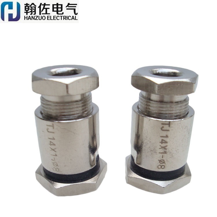夹紧式填料函 TJ8船用贯穿接头M14*1 线缆固定接头 厂家供应