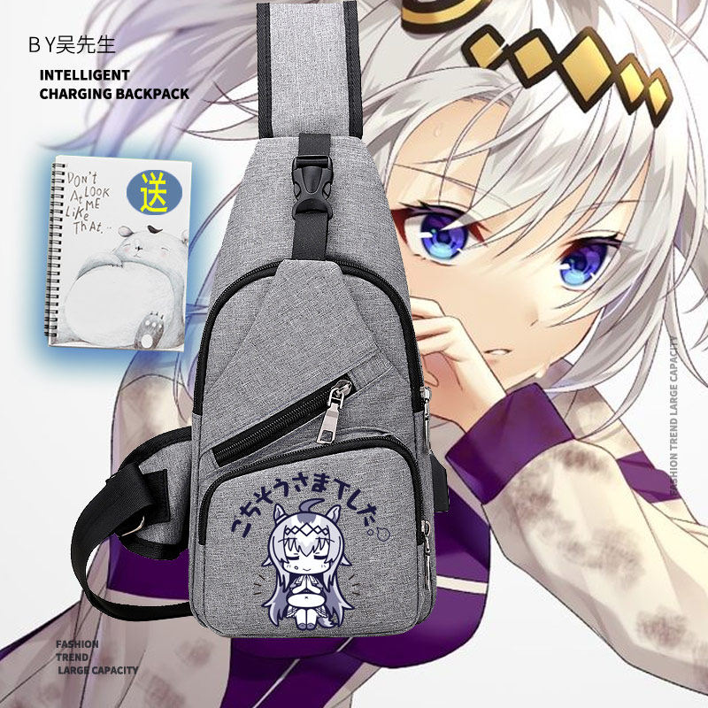 赛马娘周边小栗帽饭碗日系男女学生胸包单肩背包青少年休闲流行ww