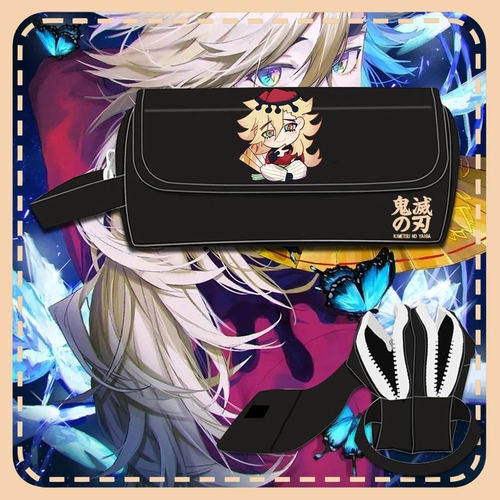 鬼灭之刃猗窝座黑死牟动漫笔袋