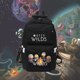 星际拓荒steam游戏周边二次元学生书包男女双肩背包多层包jl