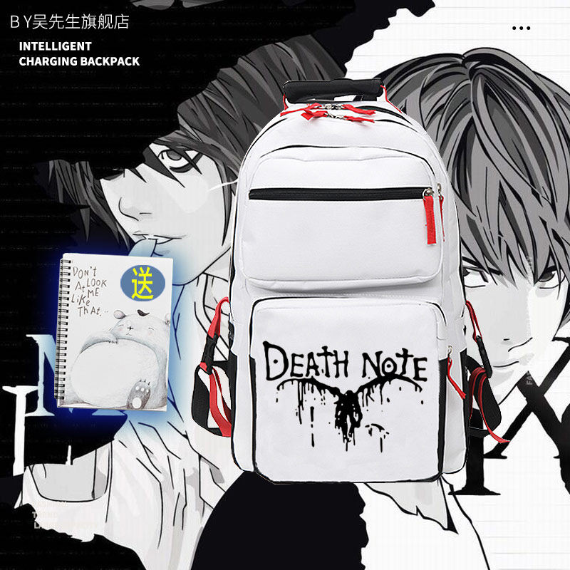 死亡笔记l death-note动漫二次元周边男女青少年学生双肩背包ww
