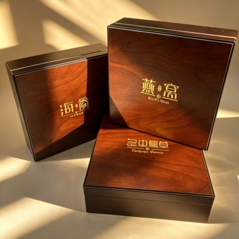 高档新款冬虫夏草/燕窝/海参/西洋参半斤一斤礼盒空盒包装盒批发