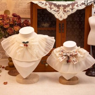 猫咪狗狗宠物口水巾围脖装饰可爱围兜娃娃领围巾口水巾大型犬小狗