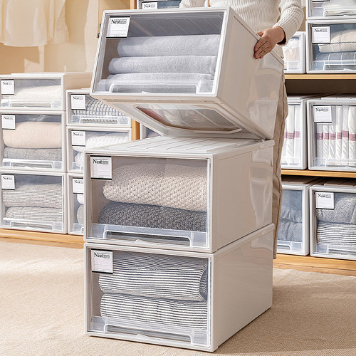 衣物整理箱塑料柜子抽屉式收纳盒