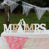 婚礼装 饰mr&mrs字母摆件婚纱店橱窗签到台情人节布置love拍照道具