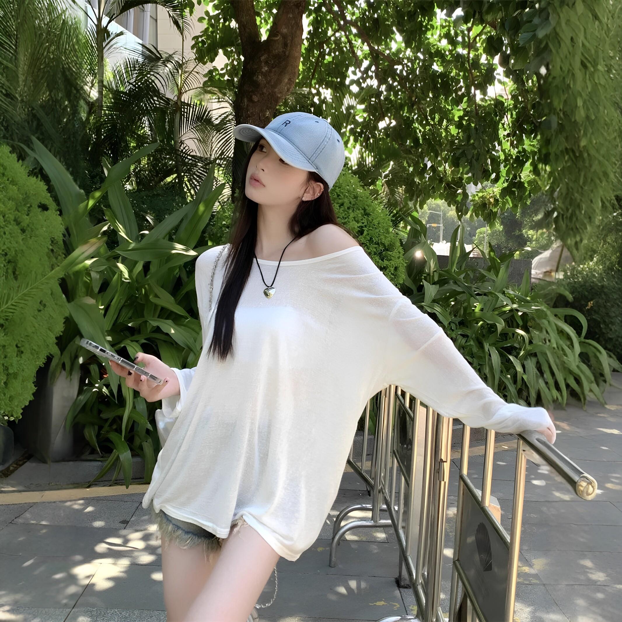 泡温泉游泳罩衫可下水女士泳衣防晒罩衫单卖夏季薄款网纱空调上衣