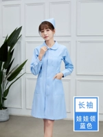 Кукла, синий лонгслив, кукольный воротник