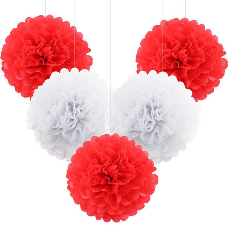 5pcs pompon Tissue Paper Pom Poms Flower Kissing Balls Home|ruв категории Ручная работа, другие характеристики ремесел - от Buy2taobao.com для оказания профессиональной услуги покупки агента Taobao