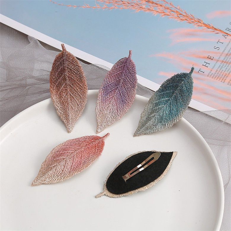 韩国清新少女刺绣树叶刘