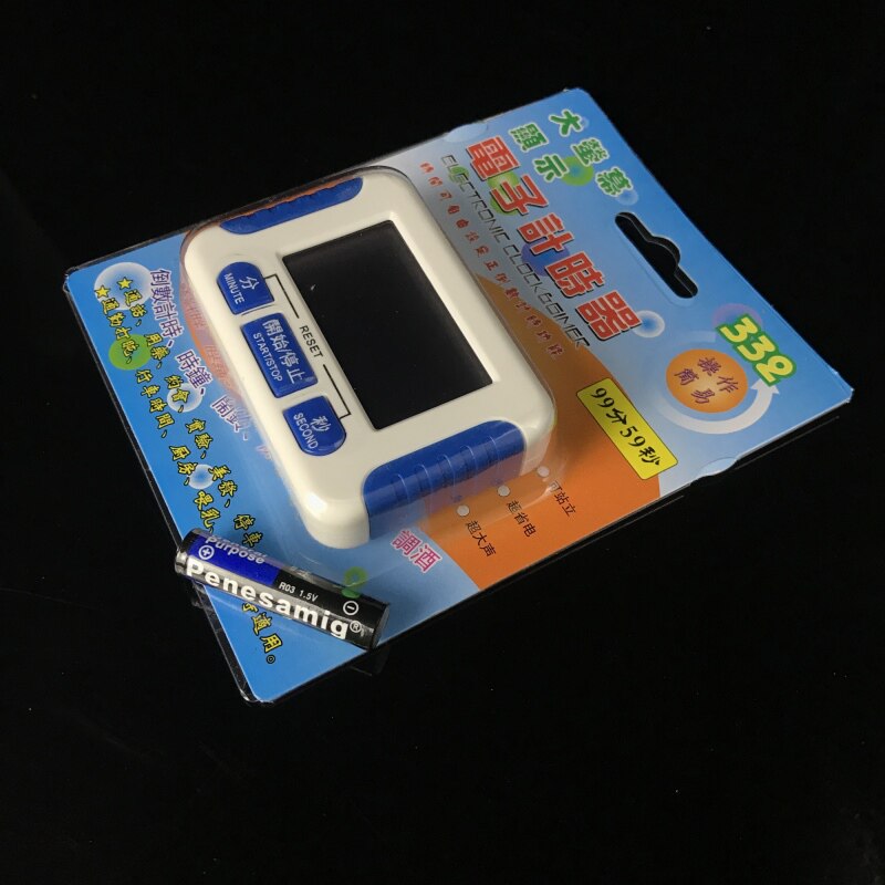计时器bk-332大屏幕显示电子定时器 提醒器 (送7号电池一节)