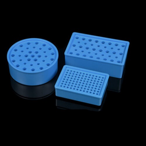 低温冰盒 离心管盒 恒温盒 放96孔PCR 0.2 1.5 2ml 离心管圆形多用低温冰盒