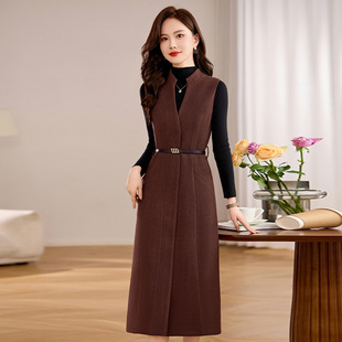 百搭背心长裙两件套裙 女装 时尚 针织衫 XM235 连衣裙早春新款