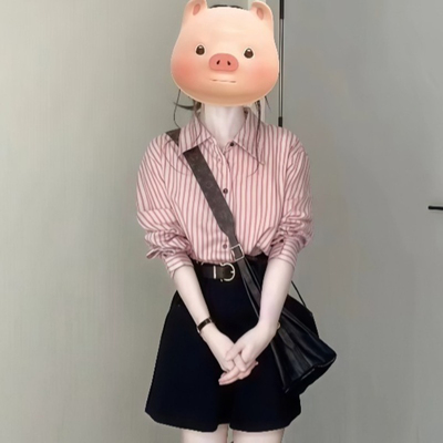 2025夏季显瘦遮肉轻熟盐系女衬衫