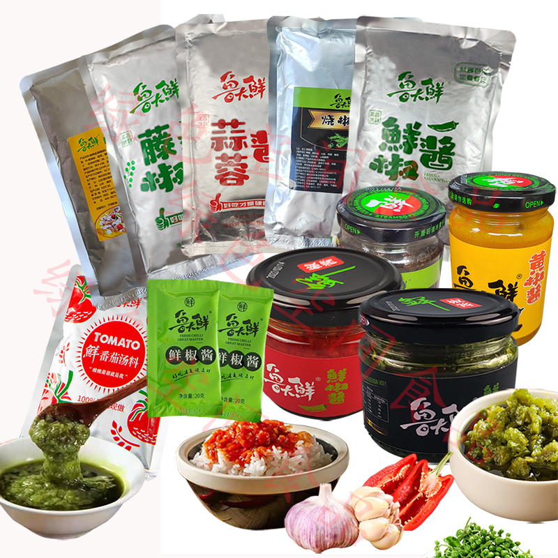 润吉拌面饭吃的山东青椒酱辣椒酱