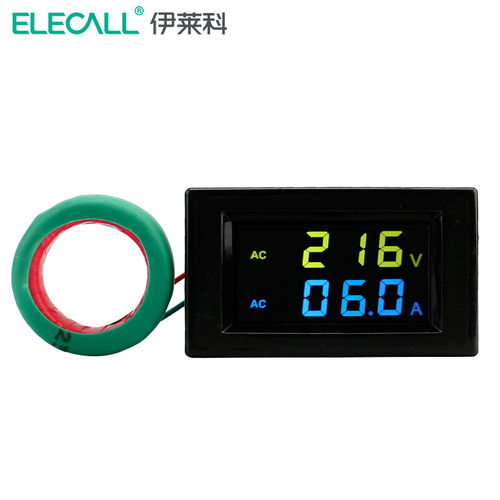 伊莱科D85-2042AG双显示交流电流电压数显精准稳定多功能表显示表
