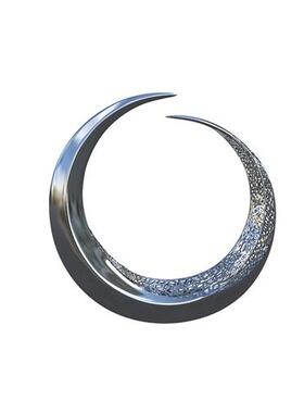 大型不锈钢雕塑定制户外凤凰海豚鹿鲸鱼兔圆环公园玻璃钢景观摆件