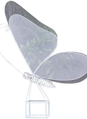 户外不锈钢铁艺镂空蝴蝶园林景观仿真蜻蜓雕塑小区草坪售楼部摆件