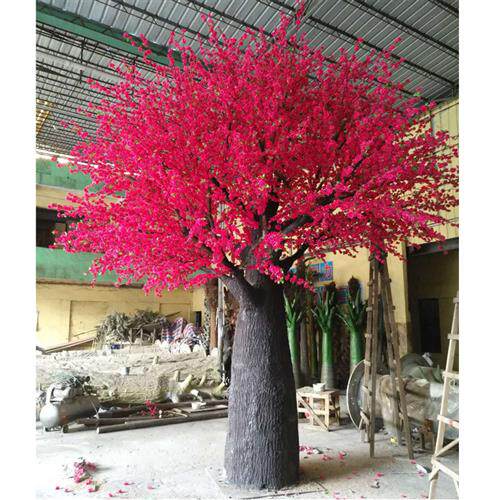 仿真桃花树假桃树樱花树商场许愿树春节大型落地装饰摆放发财树