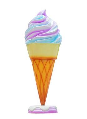 户外仿真甜甜圈冰淇淋甜筒雪糕雕塑商场甜品店门口玻璃钢模型摆件