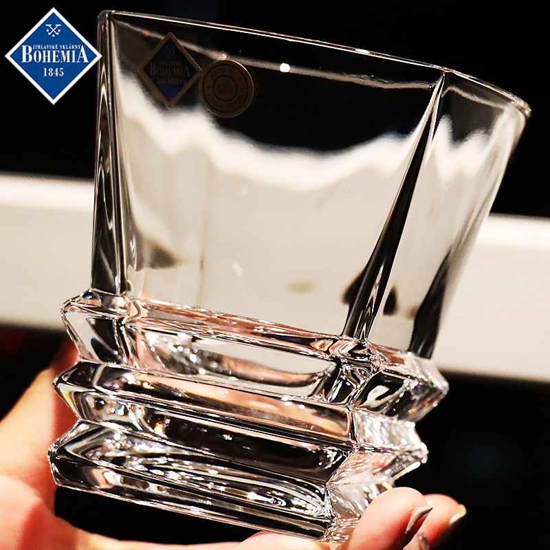 捷克BOHEMIiA进口水晶玻璃水杯xo威士忌杯调啤酒杯果汁茶杯洋酒杯