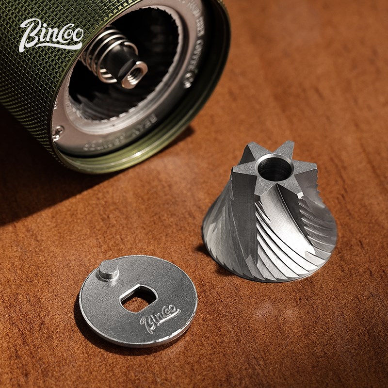 Bincoo便携可折叠手摇磨豆机橄榄绿钢芯六星手S磨咖啡豆研磨机手